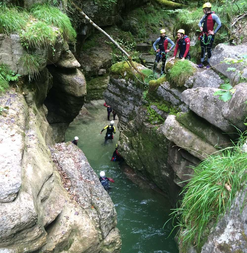 canyon de coiserette dans le Jura
