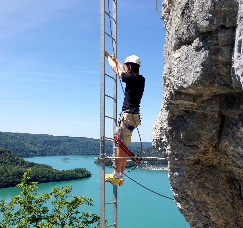 via ferrata du Regardoir dans le Jura